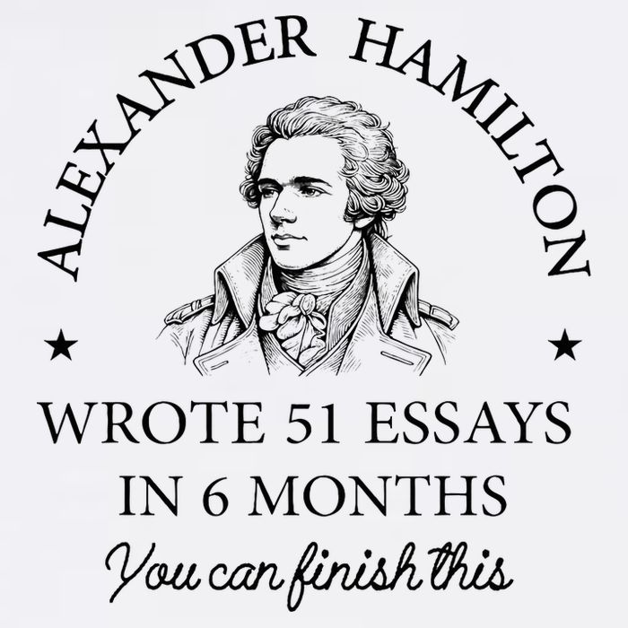 Vintag Alexander Hamilton Wrote 51 Essays In 6 Months Button
