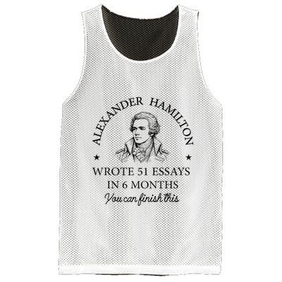 Vintag Alexander Hamilton Wrote 51 Essays In 6 Months Mesh Reversible Basketball Jersey Tank