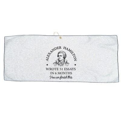 Vintag Alexander Hamilton Wrote 51 Essays In 6 Months Large Microfiber Waffle Golf Towel