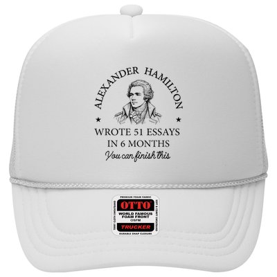 Vintag Alexander Hamilton Wrote 51 Essays In 6 Months Trucker Hat