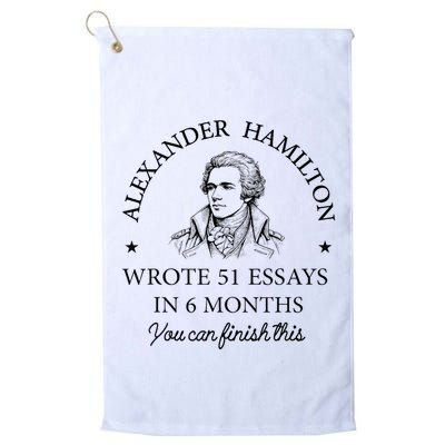 Vintag Alexander Hamilton Wrote 51 Essays In 6 Months Golf Towel