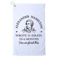 Vintag Alexander Hamilton Wrote 51 Essays In 6 Months Golf Towel