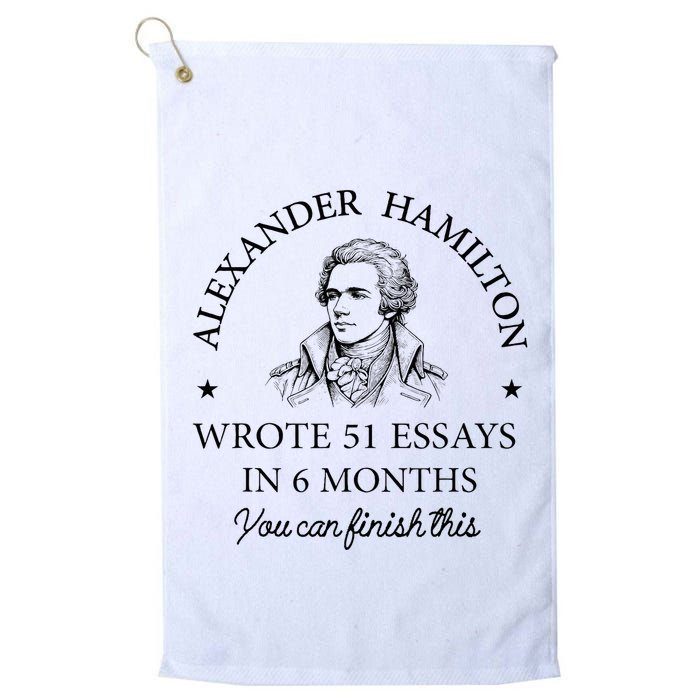 Vintag Alexander Hamilton Wrote 51 Essays In 6 Months Golf Towel