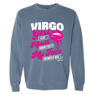 Virgo Astrology Horoscope Symbol Zodiac Sign Gift Garment-Dyed Sweatshirt