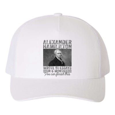 Vintage Alexander Hamilton Wrote 51 Essays In 6 Months Yupoong Adult 5-Panel Trucker Hat