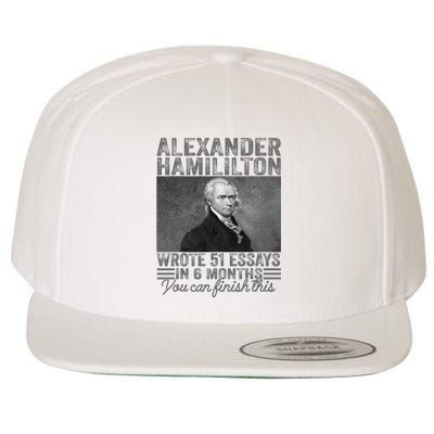 Vintage Alexander Hamilton Wrote 51 Essays In 6 Months Wool Snapback Cap