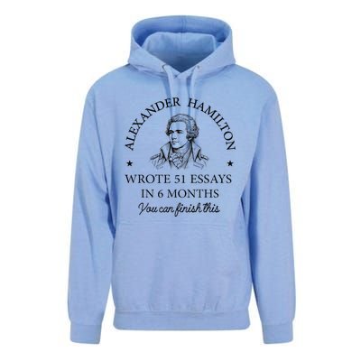 Vintag Alexander Hamilton Wrote 51 Essays In 6 Months Unisex Surf Hoodie