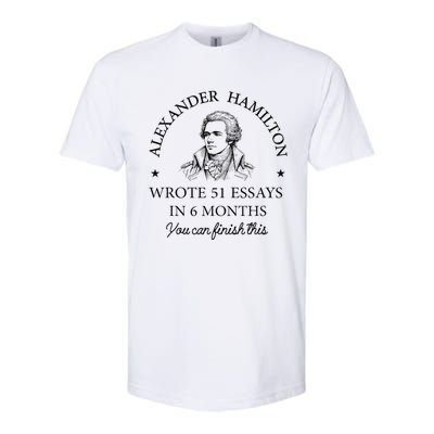 Vintag Alexander Hamilton Wrote 51 Essays In 6 Months Softstyle CVC T-Shirt