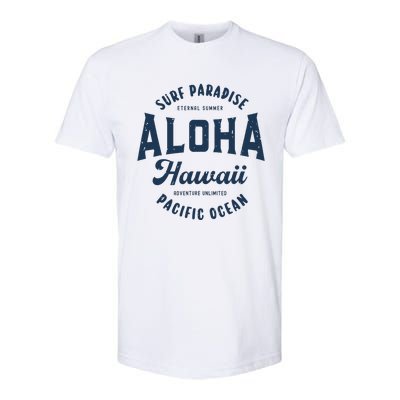 Vintage Aloha Hawaii Retro Preppy Throwback Souvenir Softstyle CVC T-Shirt