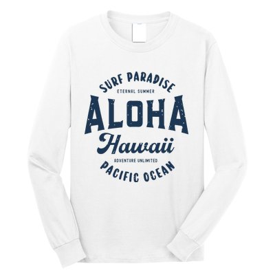 Vintage Aloha Hawaii Retro Preppy Throwback Souvenir Long Sleeve Shirt