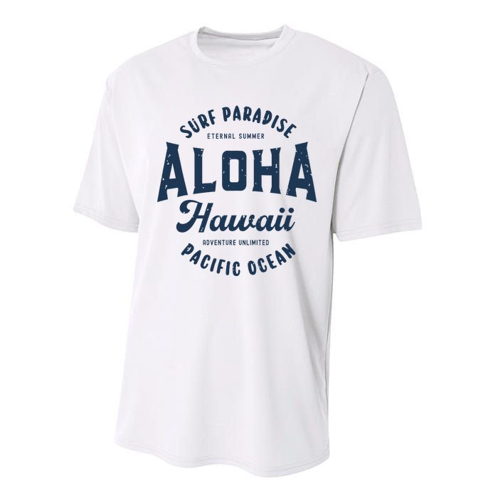 Vintage Aloha Hawaii Retro Preppy Throwback Souvenir Performance Sprint T-Shirt