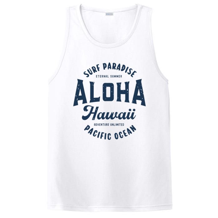 Vintage Aloha Hawaii Retro Preppy Throwback Souvenir PosiCharge Competitor Tank