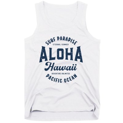 Vintage Aloha Hawaii Retro Preppy Throwback Souvenir Tank Top