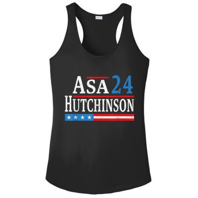 Vintage Asa Hutchinson 2024 For President Election Campaign Ladies PosiCharge Competitor Racerback Tank