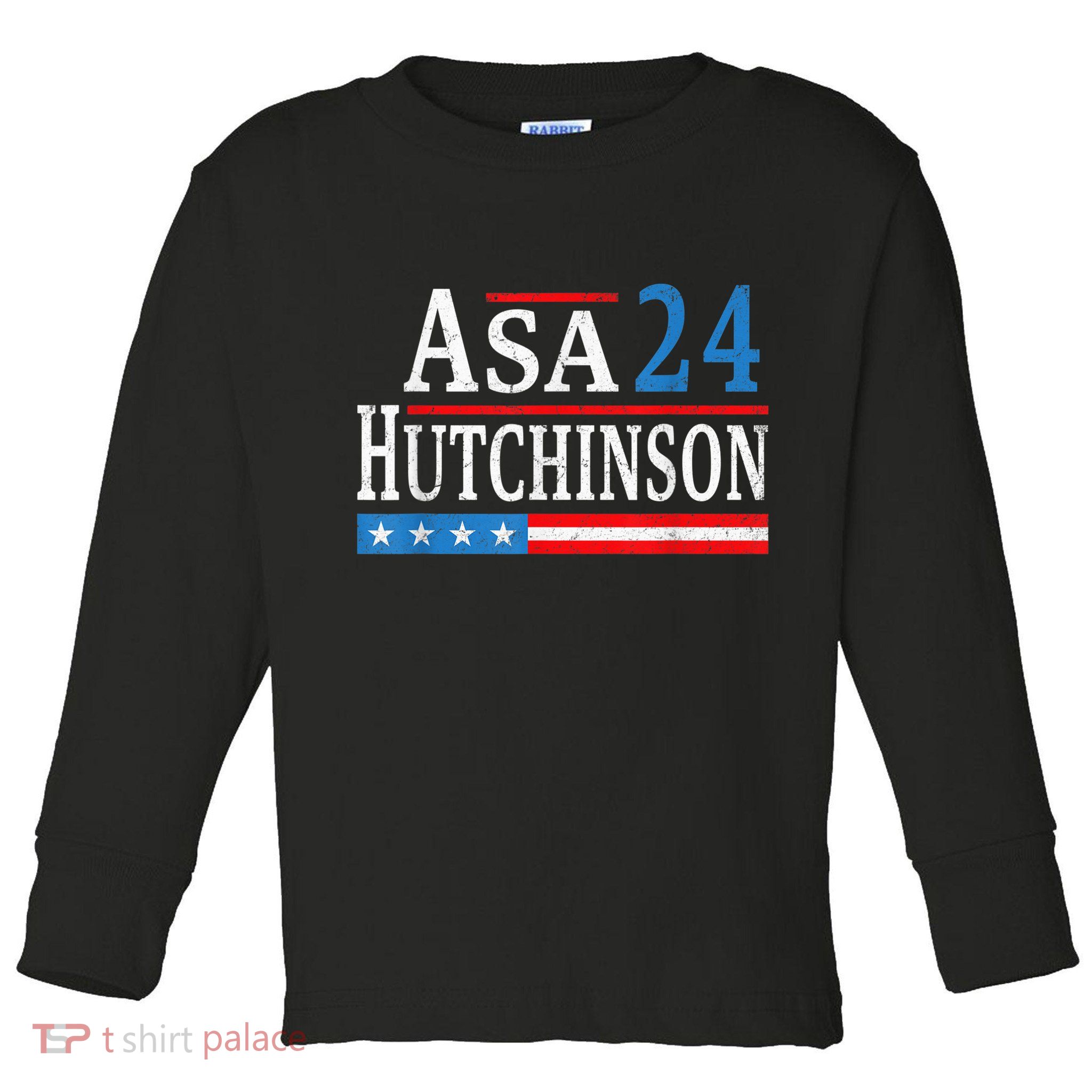 Vintage Asa Hutchinson 2024 For President Election Campaign Toddler Long Sleeve Shirt
