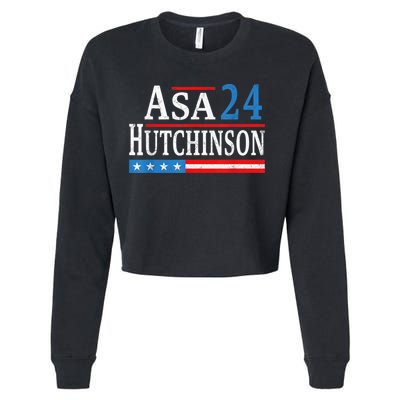 Vintage Asa Hutchinson 2024 For President Election Campaign Cropped Pullover Crew