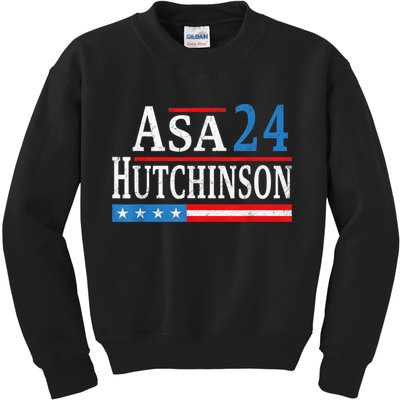Vintage Asa Hutchinson 2024 For President Election Campaign Kids Sweatshirt