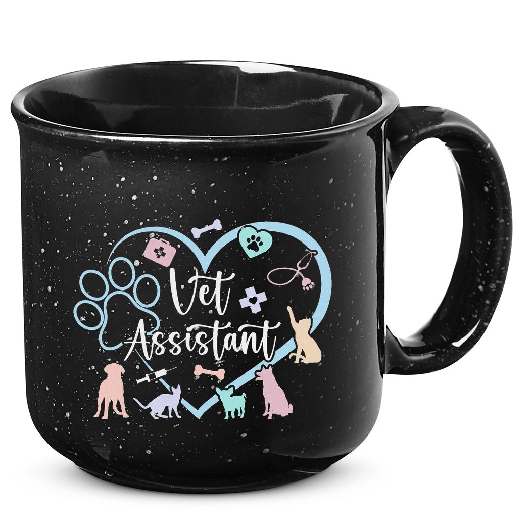 Vet Assistant Heart Veterinary Assistant Appreciation 15oz Campfire Ceramic Mug
