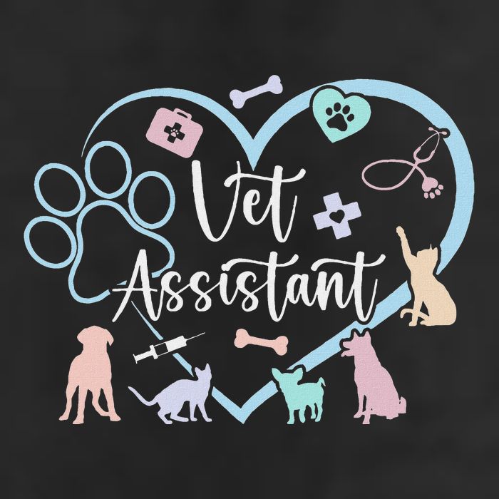 Vet Assistant Heart Veterinary Assistant Appreciation Beanie