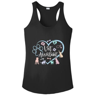 Vet Assistant Heart Veterinary Assistant Appreciation Ladies PosiCharge Competitor Racerback Tank