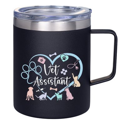Vet Assistant Heart Veterinary Assistant Appreciation 12oz Stainless Steel Coffee Mug