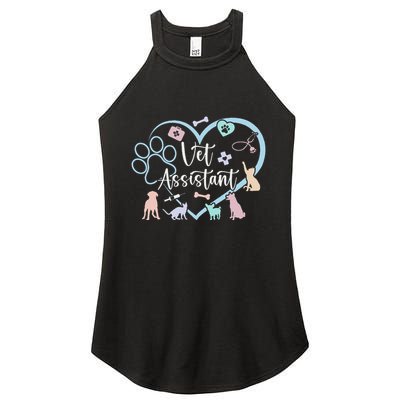 Vet Assistant Heart Veterinary Assistant Appreciation Women's Perfect Tri Rocker Tank