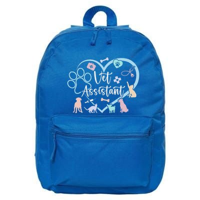Vet Assistant Heart Veterinary Assistant Appreciation 16 in Basic Backpack