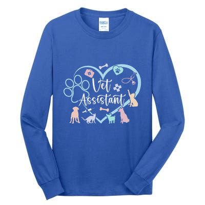 Vet Assistant Heart Veterinary Assistant Appreciation Tall Long Sleeve T-Shirt