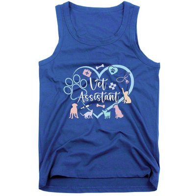 Vet Assistant Heart Veterinary Assistant Appreciation Tank Top