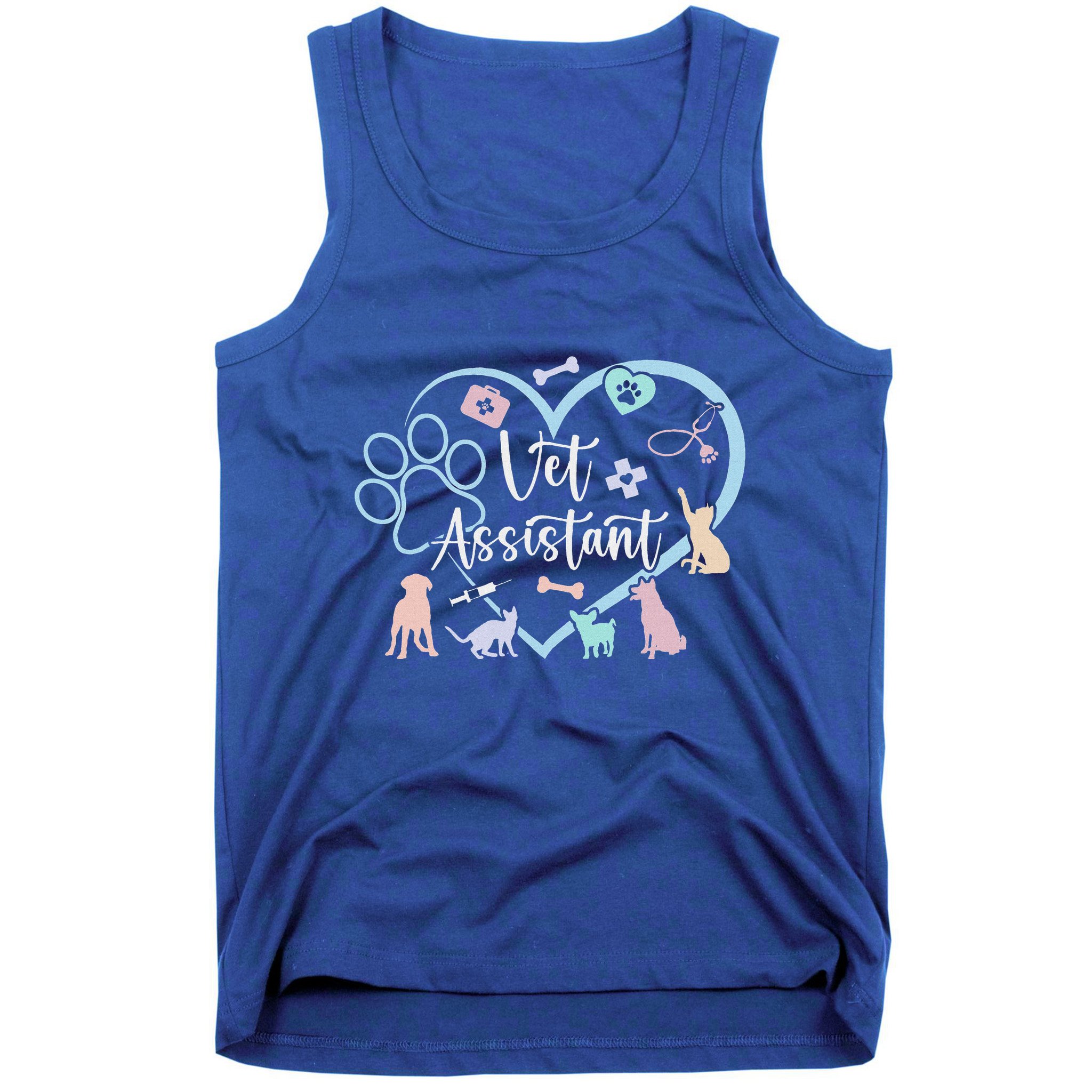 Vet Assistant Heart Veterinary Assistant Appreciation Tank Top