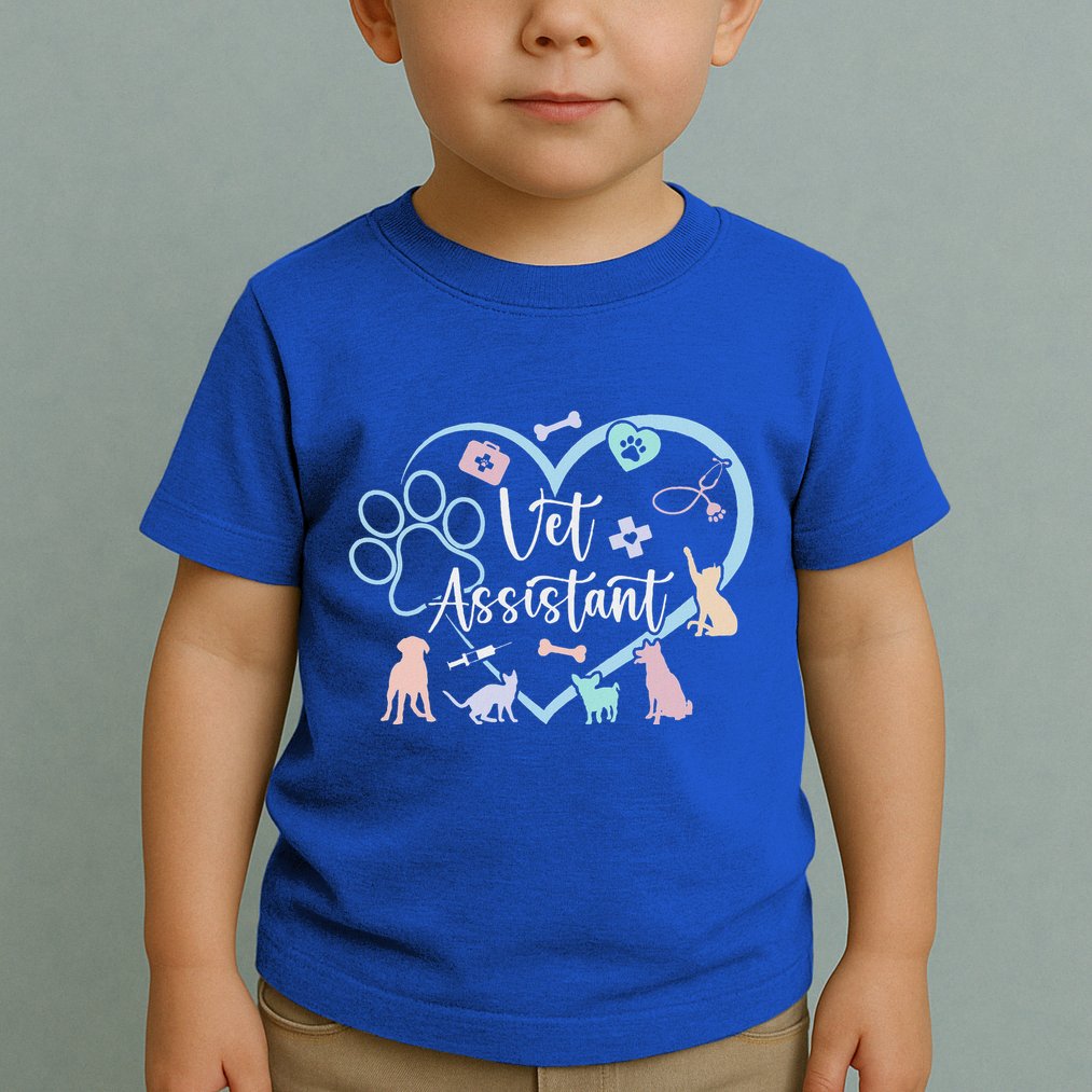 Vet Assistant Heart Veterinary Assistant Appreciation Toddler T-Shirt