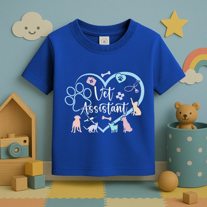 Vet Assistant Heart Veterinary Assistant Appreciation Toddler T-Shirt