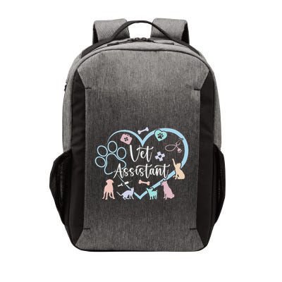 Vet Assistant Heart Veterinary Assistant Appreciation Vector Backpack
