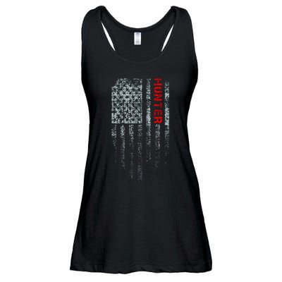 Vintage American Hunter Flag Ladies Essential Flowy Tank