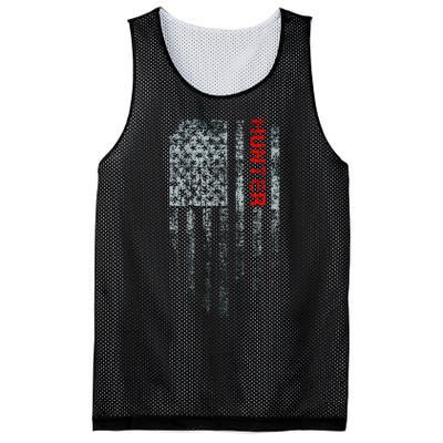 Vintage American Hunter Flag Mesh Reversible Basketball Jersey Tank