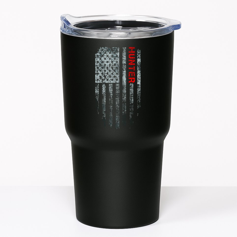 Vintage American Hunter Flag Tumbler
