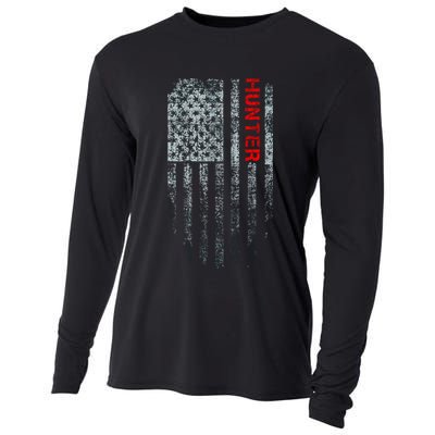 Vintage American Hunter Flag Cooling Performance Long Sleeve Crew