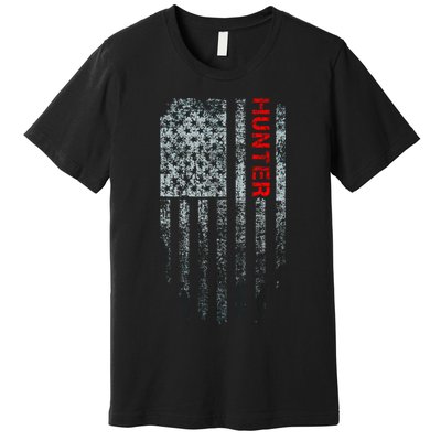 Vintage American Hunter Flag Premium T-Shirt