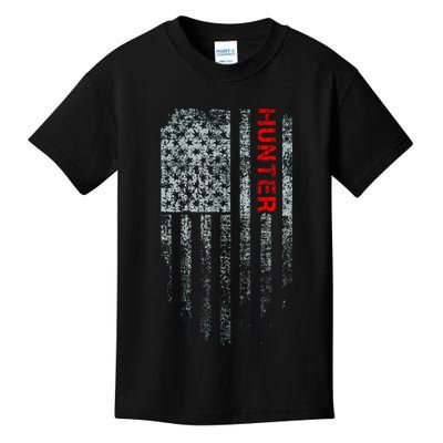 Vintage American Hunter Flag Kids T-Shirt