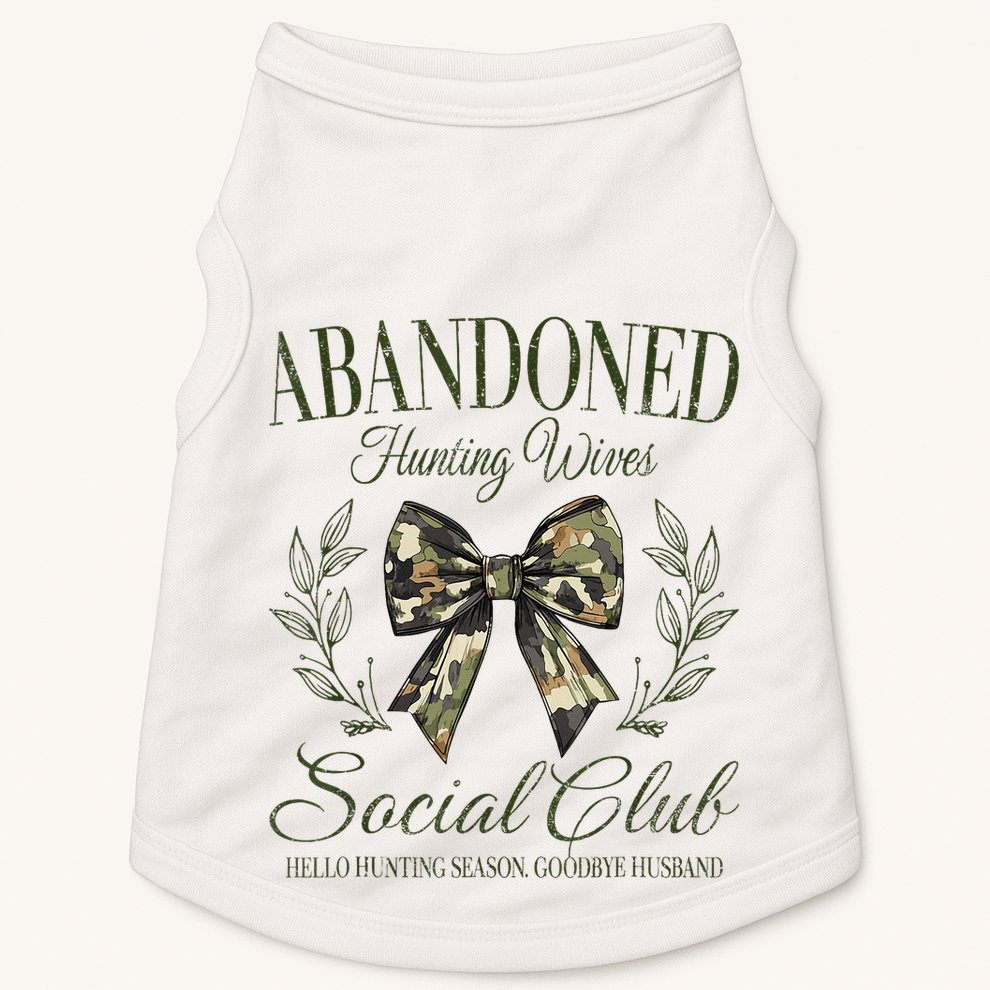 Vintage Abandoned Hunting Wives Social Club Doggie Tank