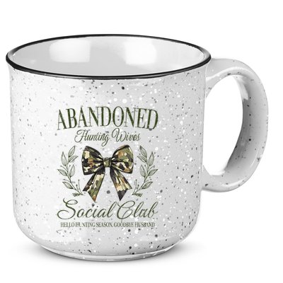 Vintage Abandoned Hunting Wives Social Club 15oz Campfire Ceramic Mug