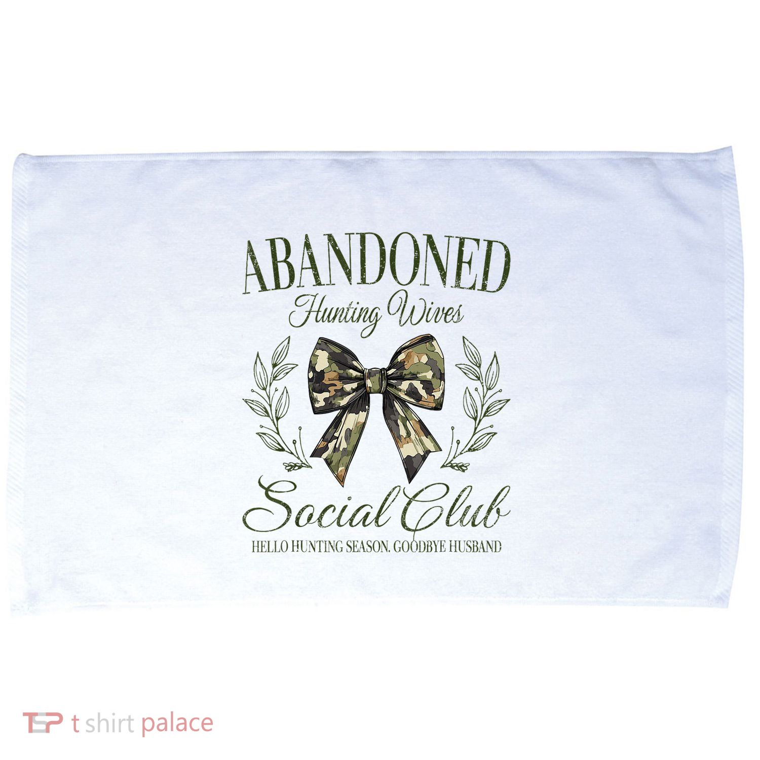 Vintage Abandoned Hunting Wives Social Club Microfiber Hand Towel