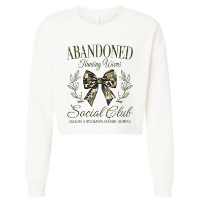 Vintage Abandoned Hunting Wives Social Club Cropped Pullover Crew