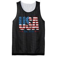 Vintage American Independence USA Flag 4th Of July 1776 Mesh Reversible Basketball Jersey Tank