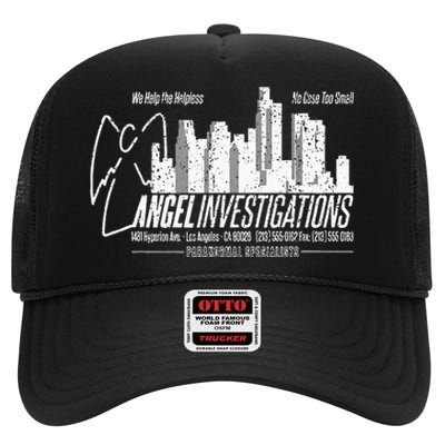 Vintage Angel Investigations High Crown Mesh Back Trucker Hat