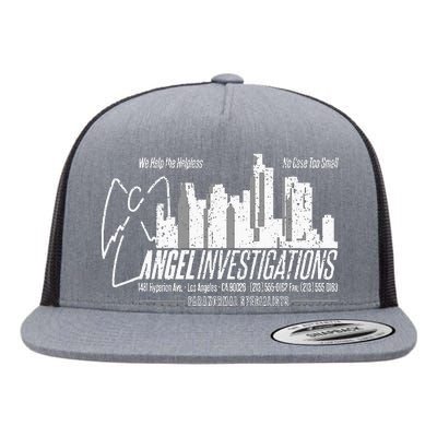 Vintage Angel Investigations Flat Bill Trucker Hat