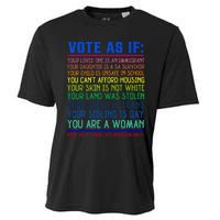 Vote As If Your Life Depends On It Human Rights Cooling Performance Crew T-Shirt