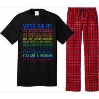 Vote As If Your Life Depends On It Human Rights Pajama Set