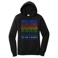 Vote As If Your Life Depends On It Human Rights Women's Pullover Hoodie