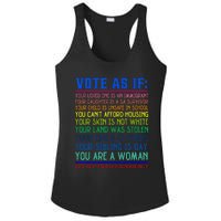 Vote As If Your Life Depends On It Human Rights Ladies PosiCharge Competitor Racerback Tank